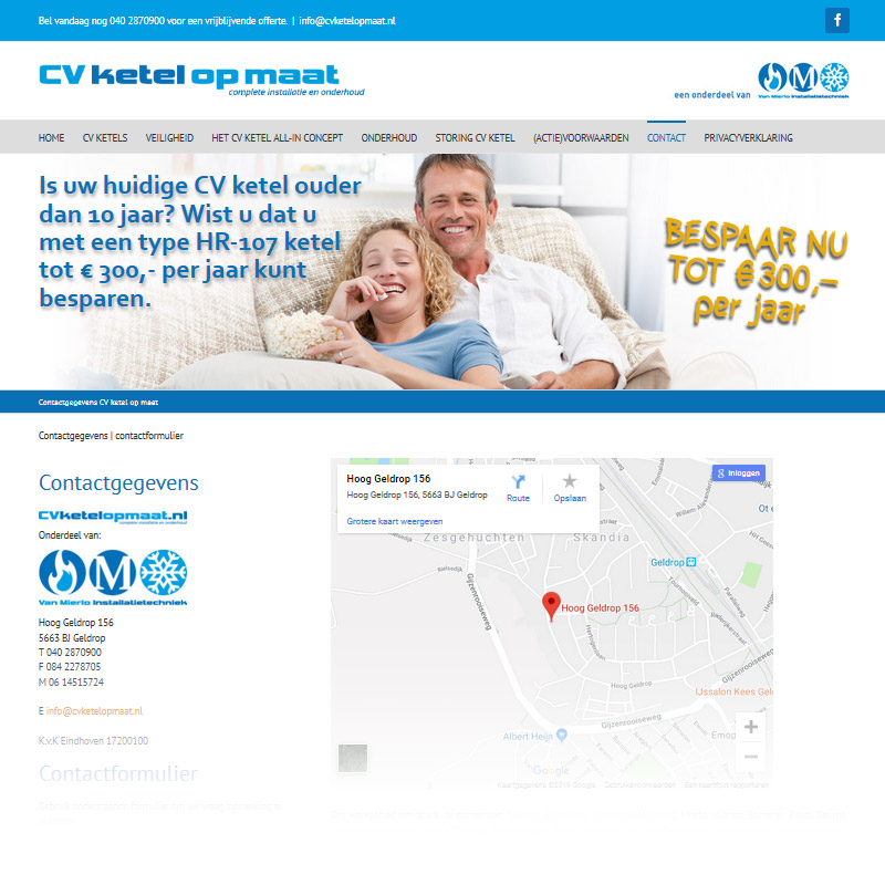 website ontwerp cvketelopmaat.nl macman veldhoven