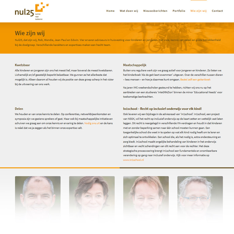 nul25.nl website ontwerp macman veldhoven